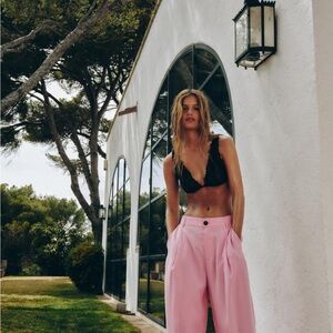 Zara flowy pleated pants